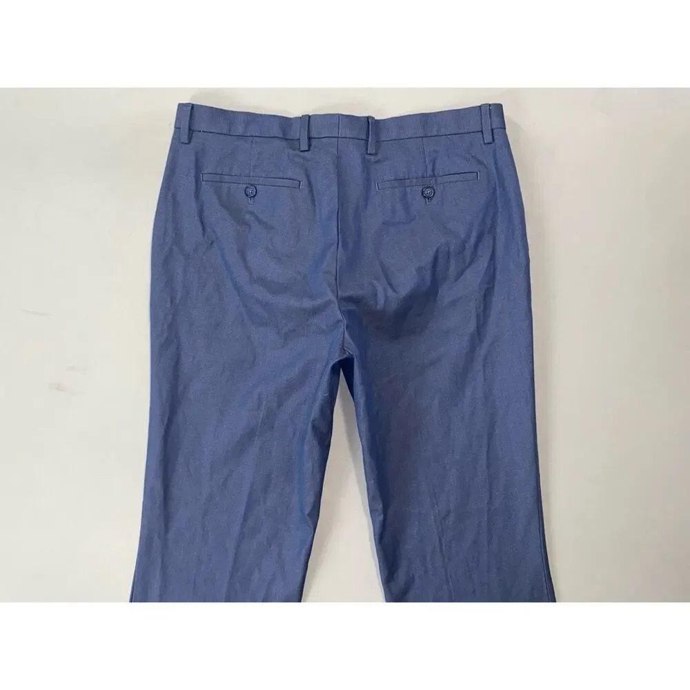 Banana Republic Non-Iron Slim Fit 100% Cotton Chino Dress Pants. Nailhead, 33X32